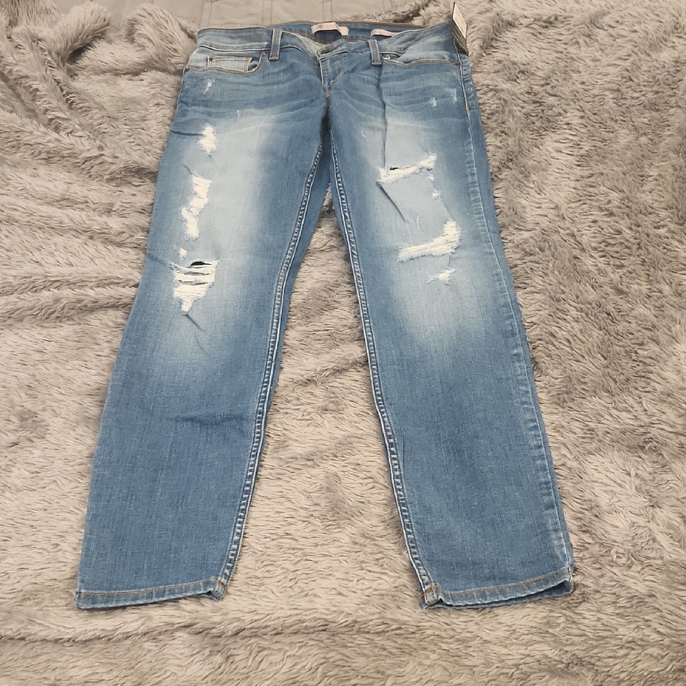 Guess Women's Light Blue Distressed Skinny Jeans Size 30, New With Tags!